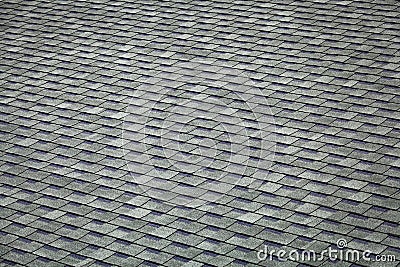 Close-up of a roof made of shingles Stock Photo