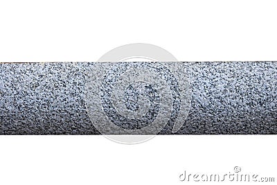 gray granite pillar isolated on a white background Stock Photo