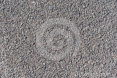 Gray gravel stone for back yard landscaping and decoration as background Stock Photo