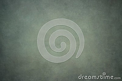 Gray green painted canvas or muslin backdrop Stock Photo