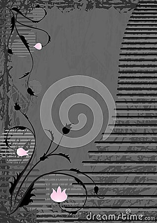 Gray grunge background Vector Illustration