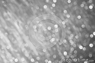 Gray heptagon with a long tail bokeh abstract black and white background Stock Photo