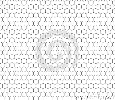Gray hexagon grid seamless pattern Stock Photo