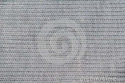 Gray knitted wool fabric sweater background Stock Photo