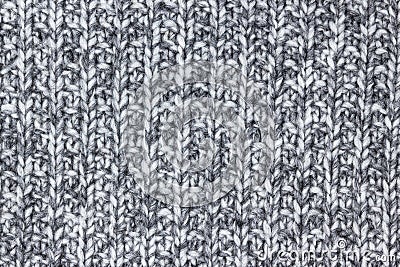 Gray knitted wool texture Stock Photo