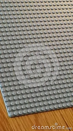 Gray lego placemat Stock Photo