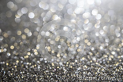 Gray lights and gray bokeh background for Valentine`s day, event and party concept. Retro style Stock Photo
