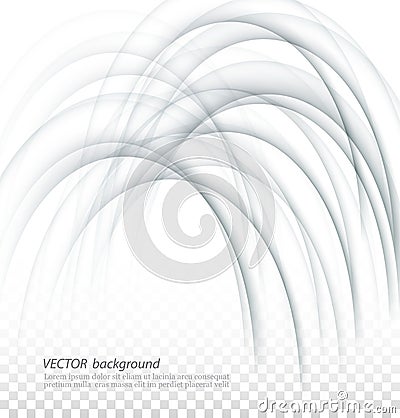 Gray lines abstract smooth background. Vector Illustration