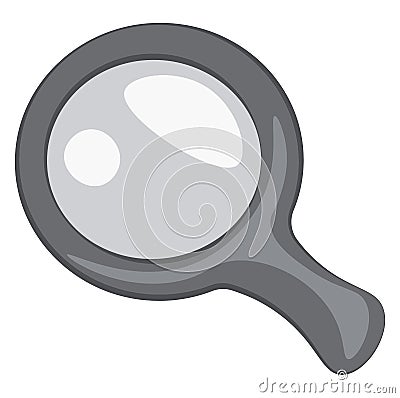 A magnifying glass, vector or color illustration Cartoon Illustration