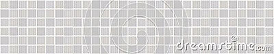 Gray Marl Knit Texture Border Background. Blanket Stitch Seamless Pattern. Homespun Faux Woolen Fabric Ribbon Trim. Gender Neutral Stock Photo