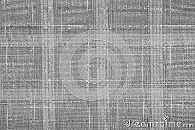 Gray material texture checkered light gray textured fabric background close-up Stock Photo