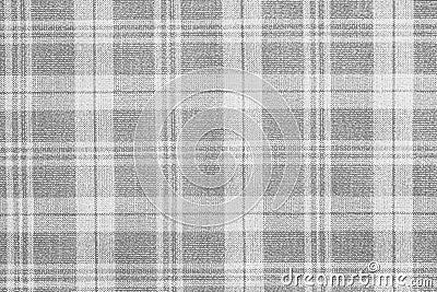 Gray material texture checkered light gray textured fabric background close-up Stock Photo