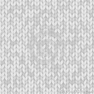 Gray melange knitted fabric seamless pattern, vector Vector Illustration