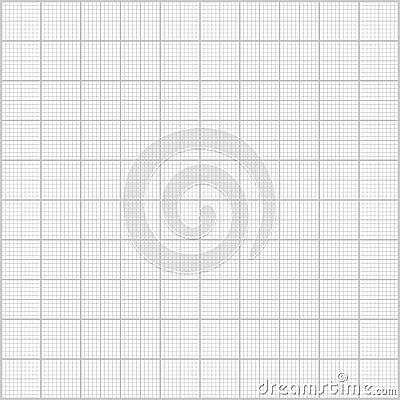 Gray millimeter paper background. Vector Illustration