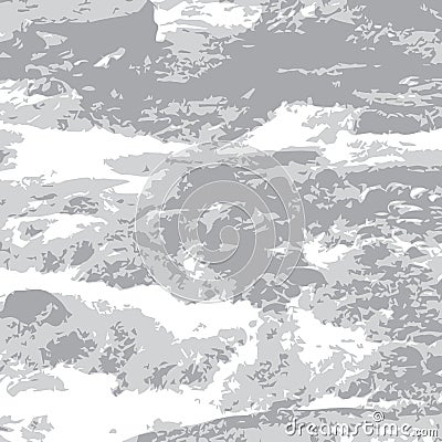 Gray mountain river Vector Illustration