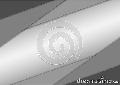 Gray overlap dimension background. Vector Illustration