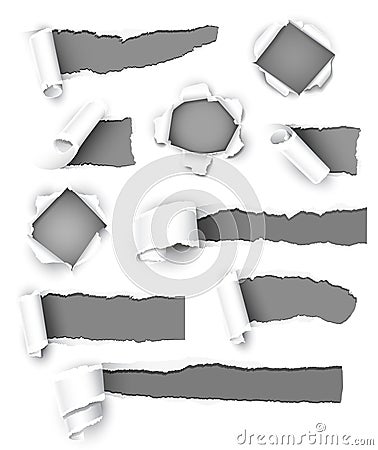 Gray paper Vector Illustration