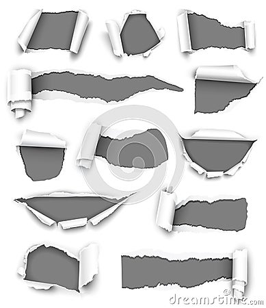 Gray paper Vector Illustration