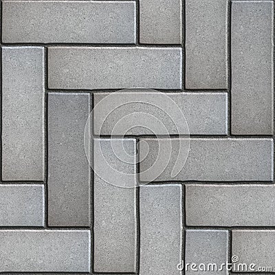 Gray Paving Slabs as Parquet Stock Photo