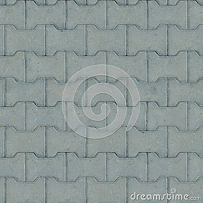 Gray Paving Slabs. Seamless Texture. Stock Photo