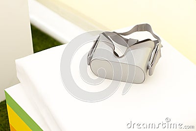 Gray points of virtual reality Stock Photo