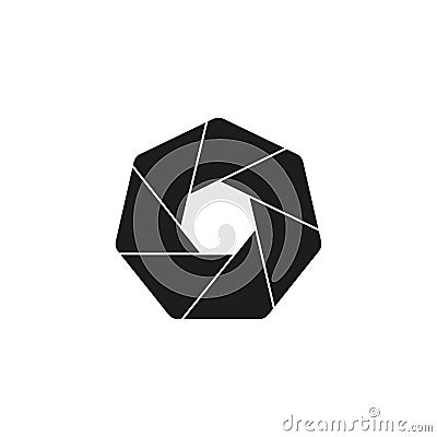 Gray polygon icon. Vector illustration. EPS 10. Vector Illustration
