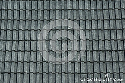 Gray Roof Tiles Stock Photo