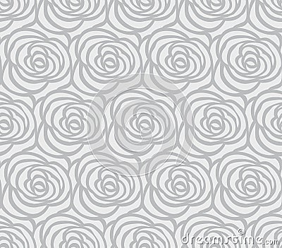 Gray ross pattern seamless Vector Illustration