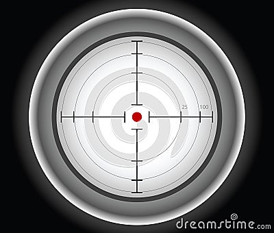 Gray sniper target Vector Illustration