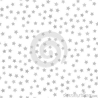 Gray star pattern. Seamless vector Vector Illustration