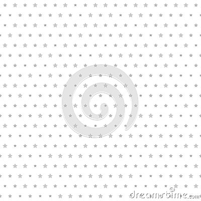 Gray star pattern. Seamless vector background Vector Illustration