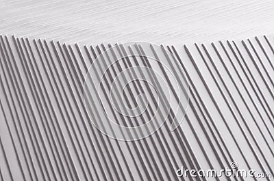 Gray striped stepped abstract texture with contrast border. Stock Photo