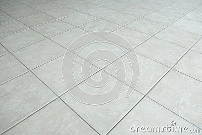 Gray tiled floor Stock Photo
