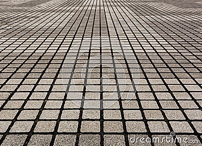Gray tiles outdoor urban land, construction Stock Photo