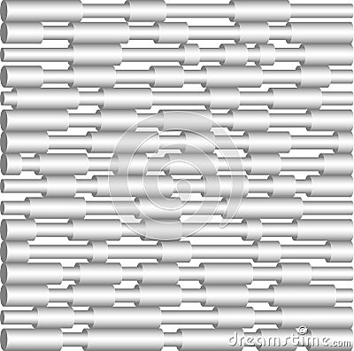 Gray tubes Vector Illustration