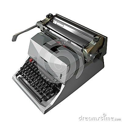 Gray type writer Stock Photo