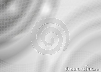 Gray vector abstract waves background Vector Illustration