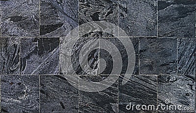 Gray wall granite tiles/background/wall decoration Stock Photo