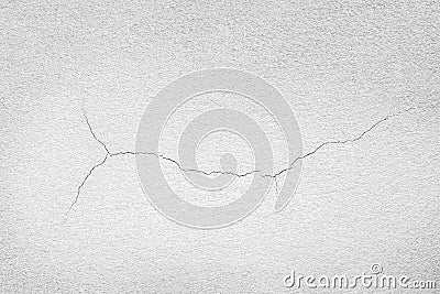 Gray walls crack texture/ White concrete wall surface crack. Stock Photo