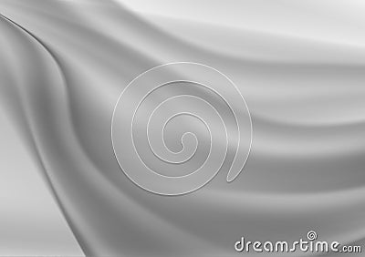 Gray wave abstract vector background Vector Illustration