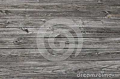 Gray Weathered Wood Planking Stock Photo