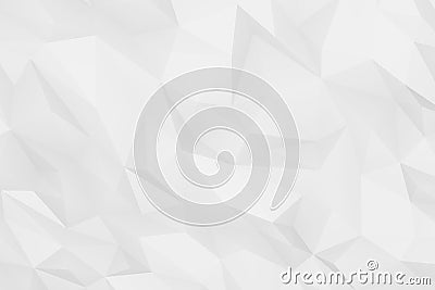 Gray white polygonal abstract geometric pure background. Wallpaper in origami style Stock Photo