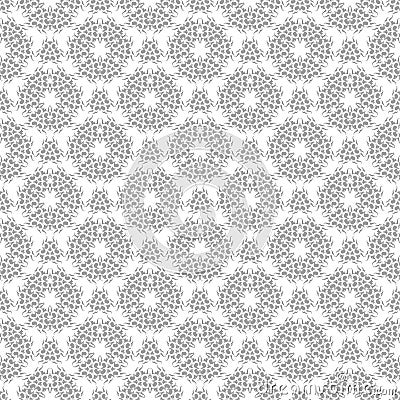 Gray and white seamless pattern Vector Illustration