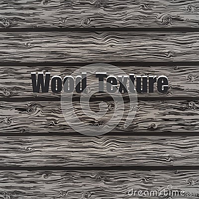 Gray wood plank background Vector Illustration
