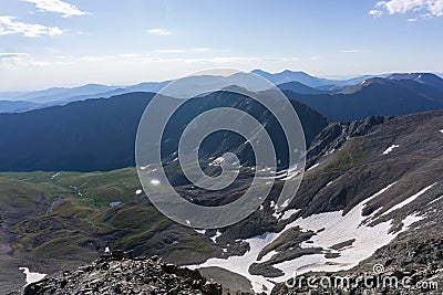 Grays and Torreys peaks fourteeners Rocky Mountain Colorado Stock Photo