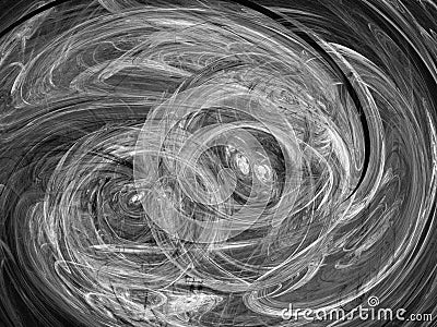 Grayscale fractal background . Digital collage. Stock Photo