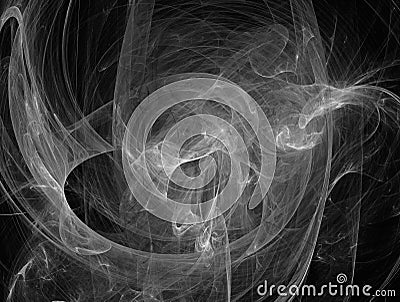 Grayscale fractal background . Digital collage. Stock Photo