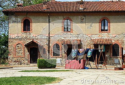 Grazzano Visconti, a medieval village in northern Italy Stock Photo
