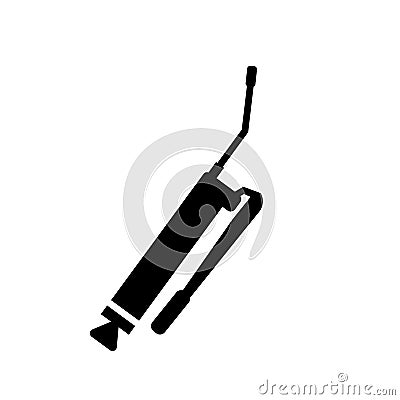 Grease gun glyph icon vector Vector Illustration