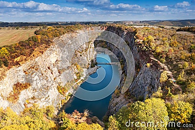 Great America VelkÃ¡ Amerika quarry, Czech Karst, Central Bohemian region, Czech republic Stock Photo